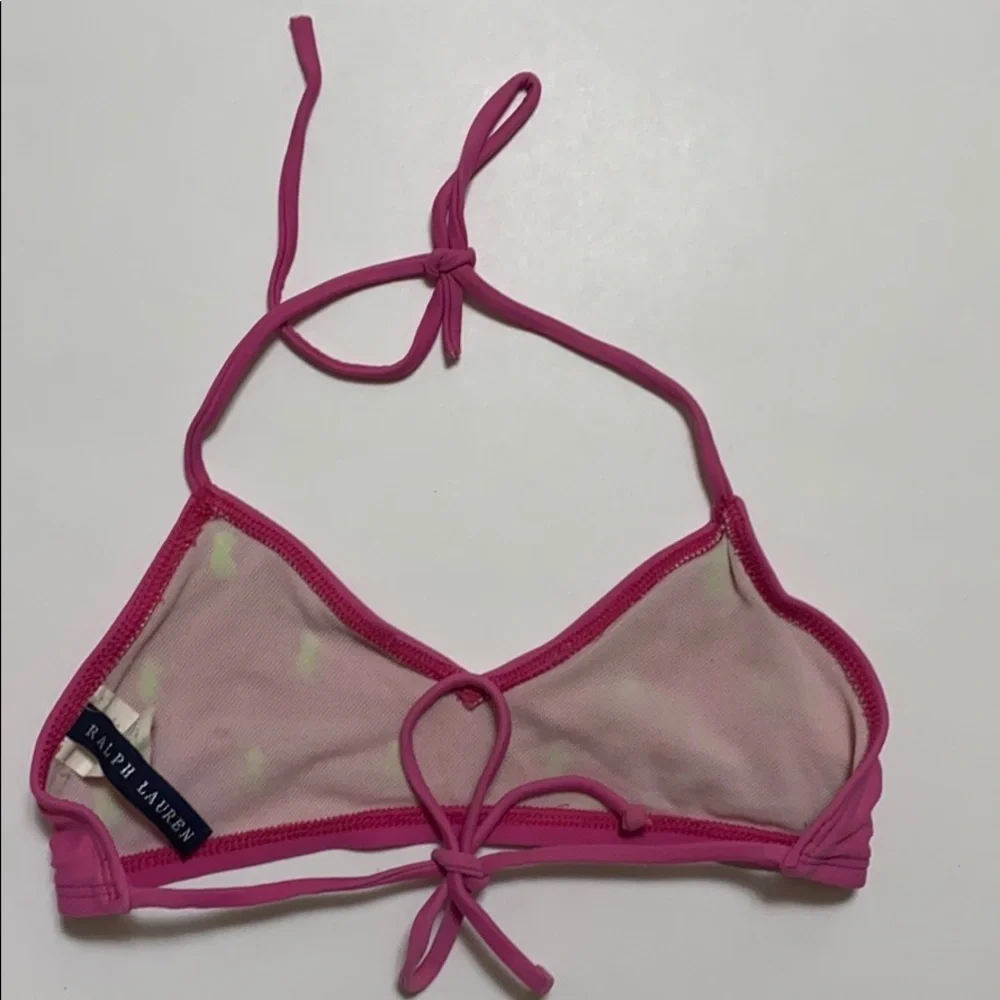 Ralph Lauren kids pink bikini top only size: 12